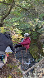 Rappel y trekking